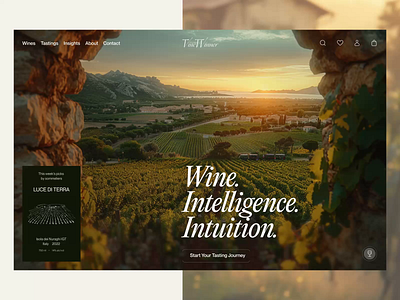 AI-Powered Wine Website Design — VineWinner ai assistant ai powered design ai website animation business website luxury product website luxury website modern website online platform ui ux phenomenon studio product landing page ui web design visual storytelling web design web design inspiration wine bar wine ecommerce wine icon wine logo wine website