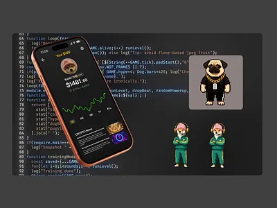 Ai make games animation 3d ai ai make games animation branding coins counter animation design dogwifhat games illustration iphone 17 pro rotating logo animation logo reveal motion graphic designer motion graphics ui web 3 web3.0 with ai