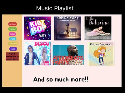 playlist graphic design ui ux