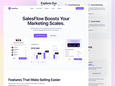 Saas Landing Page homepage landing page marketing marketing landing page saas saas homepage saas website web website website design