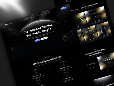 Crypto SaaS Landing Page Design bento crypto cryptolandingpage design figma graphic design landingpage saas saas landing page ui ui design uiux uxdesign webdesign