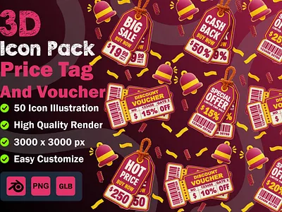 3D Price Tag Voucher Icon Pack 3d badge sale 3d deal icon 3d discount icon 3d icon 3d icon pack 3d label icon 3d marketing icon 3d price tag icon 3d sale tag 3d shopping icon 3d sticker sale 3d voucher icon coupon icon 3d ecommerce icon 3d offer tag 3d price tag pack 3d promo icon 3d retail icon 3d shop tag 3d shopping ui icon 3d