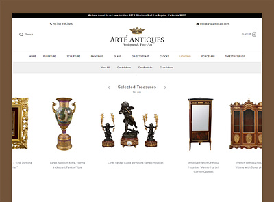 Arte Antiques website antique collection website antique furniture website antique store website antiques shop website antiques shopping website antiques website art antique ui art antique ui ux arte antiques website