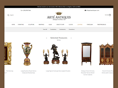 Arte Antiques website antique collection website antique furniture website antique store website antiques shop website antiques shopping website antiques website art antique ui art antique ui ux arte antiques website