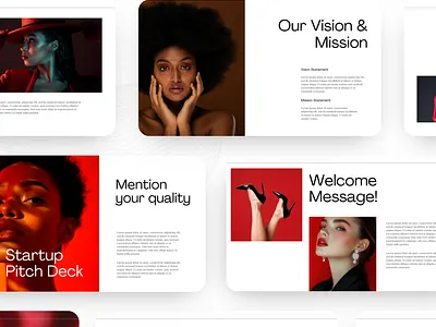Fashion Minimalist pitch deck design