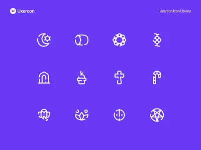 Religion - Uxercon Icon Library animation belief culture design faith figma god icon icon design logo prayer religion religion icon religious spiritual ui uiux ux uxercon worship