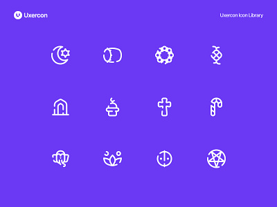 Religion - Uxercon Icon Library animation belief culture design faith figma god icon icon design logo prayer religion religion icon religious spiritual ui uiux ux uxercon worship