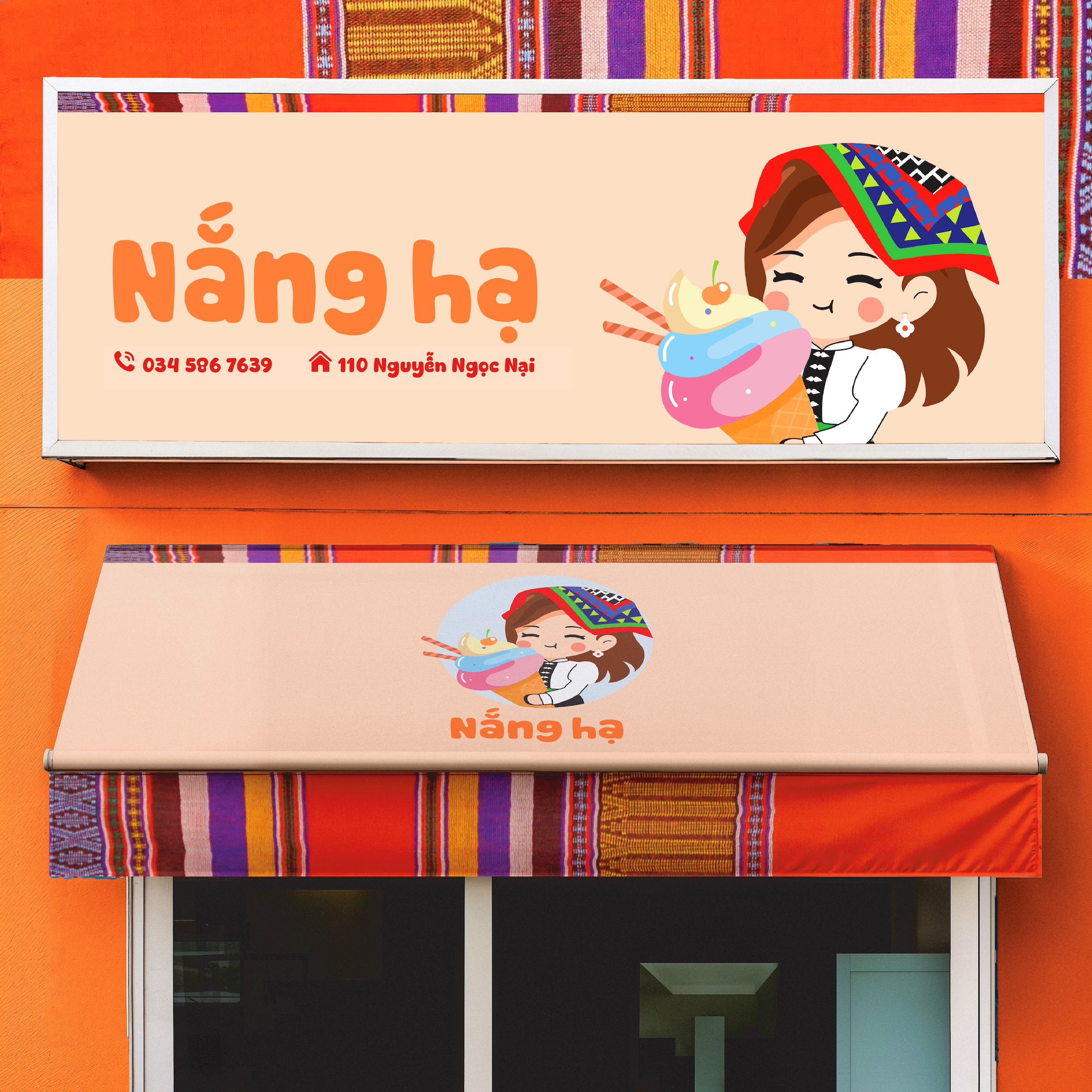 NANG HA BRAND IDENTITY branding design graphic design illustration logo logo design