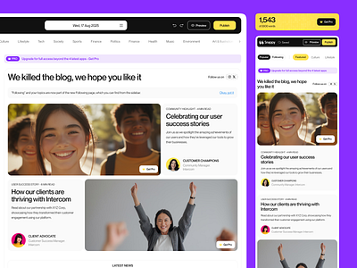 Snappy - Article Page article article page blog blog design blog website design news news article news website responsive design responsive news social social design website ui ui design website design