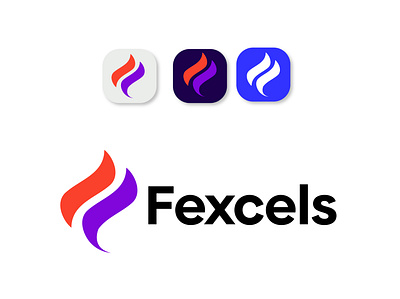 Fexcels logo design photoshop