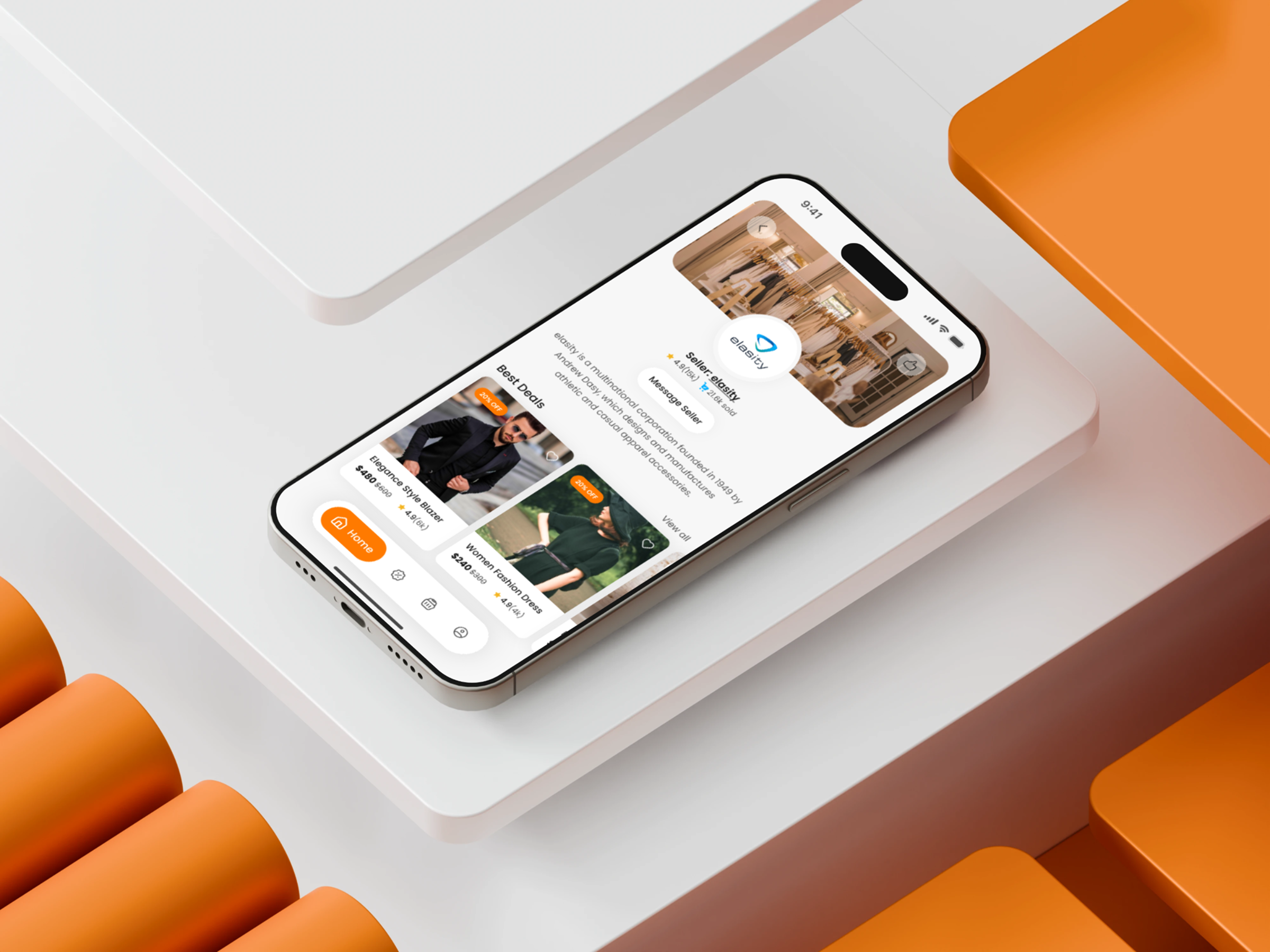 Example of E Commerce Marketplace Mobile App Design
