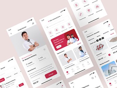 Mediline - Medical & Healthcare App UI Kit branding design doctor drug graphic design hospital ios design medical medicine mobile mobile design nurse online shop online store ui ui8 uidesign uikit unpixel ux