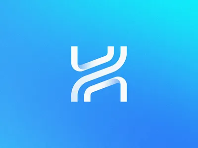 Letter H - Upward Curve Growth - Fluid Motion Tech Logo Design branding creative logo curve design direction fluid growth lertter h logo lettermark logo logo logotype modern logo monogram logo motion movement path progress tech technology logo upward