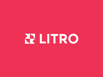 Litro arrows bold branding design direction geometric gps logo logodesign mobile app modern