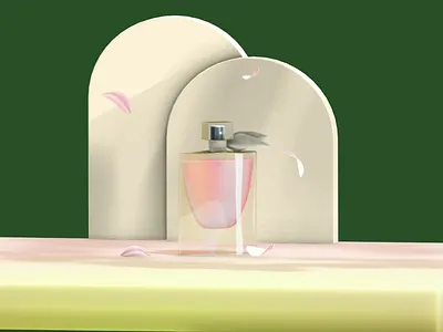 Lancôme Perfume Campaign: A Fusion of Elegance and Nature 3d animation branding design graphic design icon illustration logo motion graphics product video web