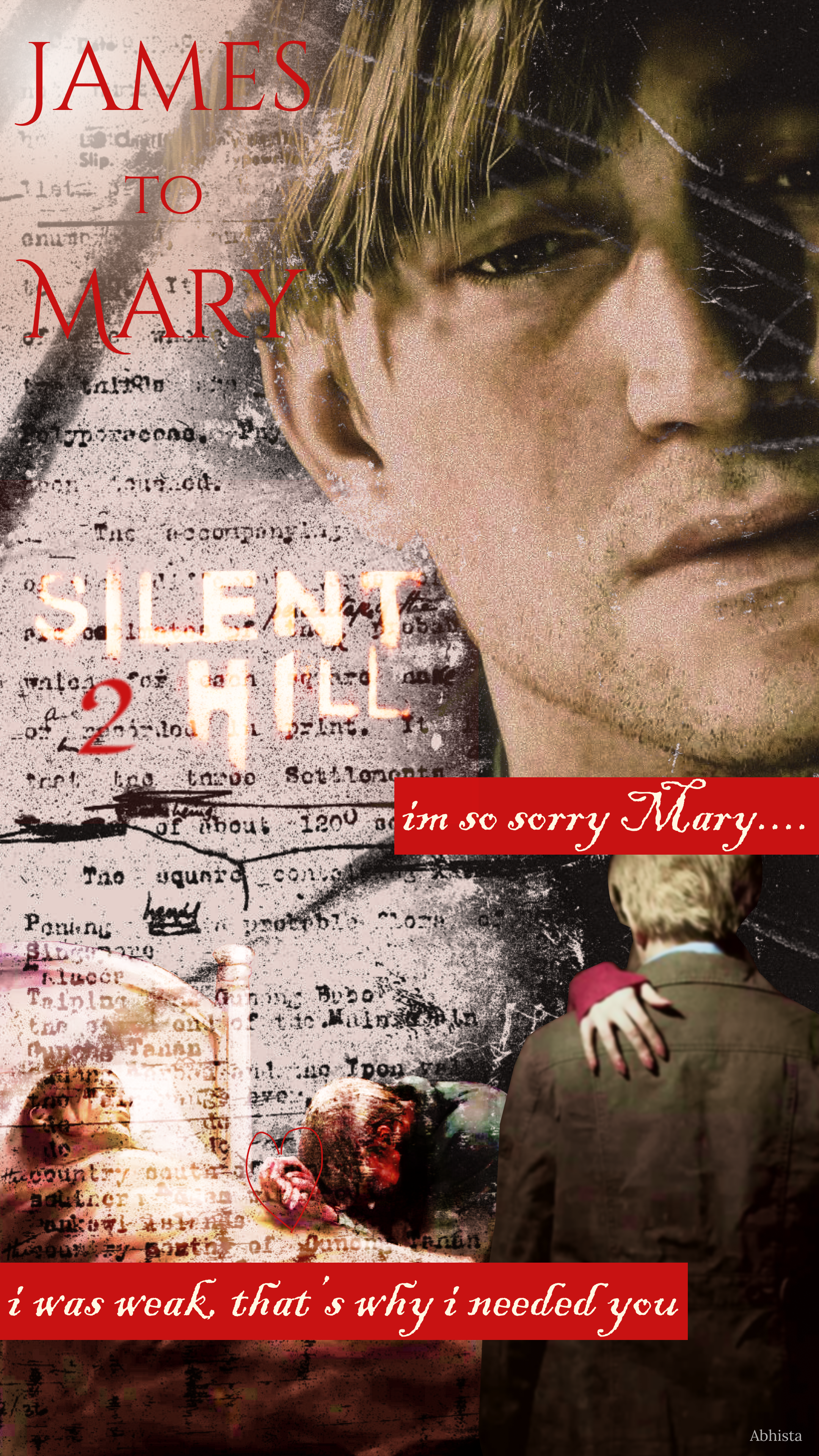 James to Mary || Silent Hill 2 Remake design graphic design illustration typography