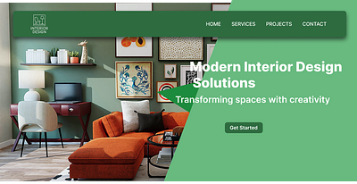 Interior Design Landing page dashboard design deshboard design design graphic design landing page ui uiux ux