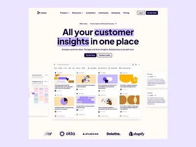 Customer Dashboard Landing Page UI branding business landing page business page business website design graphic design illustration logo new landing page ui