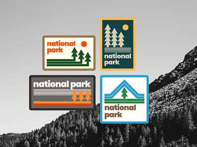 National Park adventure badge camping hiking illustration national park outdoor outdoor badge park sign retro