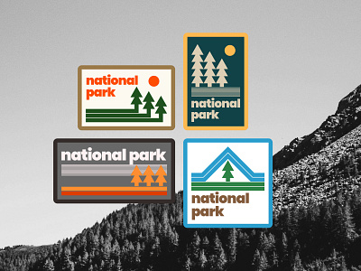 National Park adventure badge camping hiking illustration national park outdoor outdoor badge park sign retro