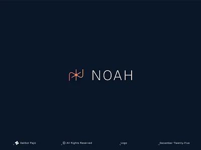 Noah AI operating system for executive intelligence logo concept ai anticipation assistant branding clarity connect context create empathy geometry graphic design help logo minimal organize reliable speed think visual identity wise