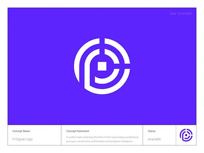 Mission-Critical P+Signal Logo — Ready to Purchase! aibranding branding cloudsolutionsbranding cybersecuritybranding dataanalytics logo design engineeringlogo enterprisesolutionslogo futuristiclogo geometriclogo intelligencesolutions logo logo designer logodesign minimal logo missioncriticalbrand psignal logo rndlogo securecommunicationslogo signallogo visualidentity
