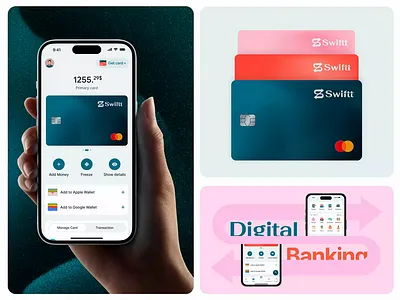 Fintech - Digital Banking App app design app designer app ui designer bank app banking banking app crypto banking finance app finance banking app financial app fintech fintech banking app mobile app mobile app designer mobile banking online banking payment app product designer ui ux