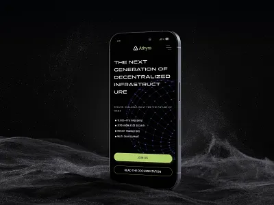 Athyra — Designing the Future of Web3 blockchain crypto design landing page modern design tech design ui ux web design website