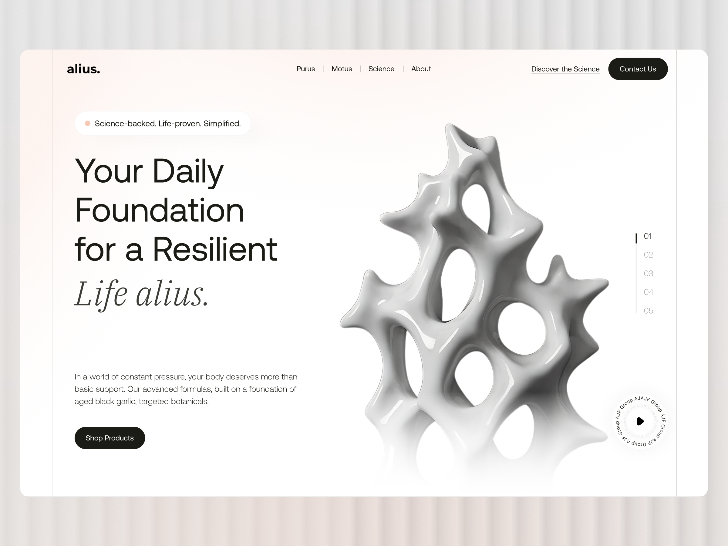 Alius Homepage Design ai assistant ai dashboard app design branding design figma figmadesign graphic design illustration logo minimal web design modern suppliment design ui uiux vector webdesign whitespace