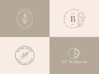 Feminine Elegant Logo Collection beauty logo boho logo botanical logo brand identity clothing logo corporate design design elegant branding elegant logo event logo feminine branding feminine logo flower logo hand drawn logo logo logodesign luxury logo minimalist logo modern logo spa logo