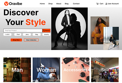 Ecommerce Landing Page ecommerce graphic design land landing page ui ux