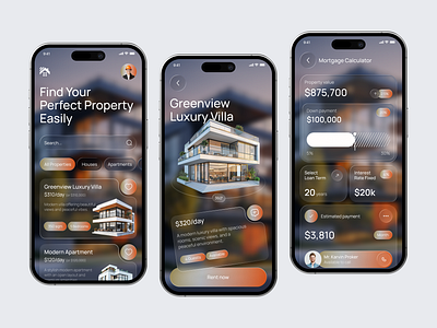 Real Estate App Design app app interface booking broker building buy home house rent app housing ios app mobile app mobile app design mobile applications design property real estate real estate agency realestate rent app