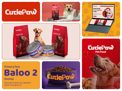 Cutiepaw - Dog Food Branding animation brand identity branding design dog food feeding food graphic design icon imagine geometric logo logo animation logo design minimal minimalistic modern motion graphics paw pet visual identity