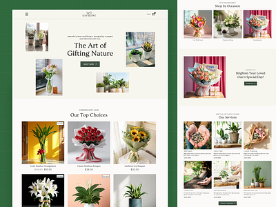 Boutique Floral e-commerce Website Design agency catalog ecommerce website floral floral webste florist florist website flower shop flower shop website gifting website surprise gift shop uiux web design web design agency website