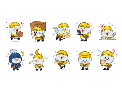 PuffEx - Puffie Character Expression brand identity branding character character design design illustration ip mascot