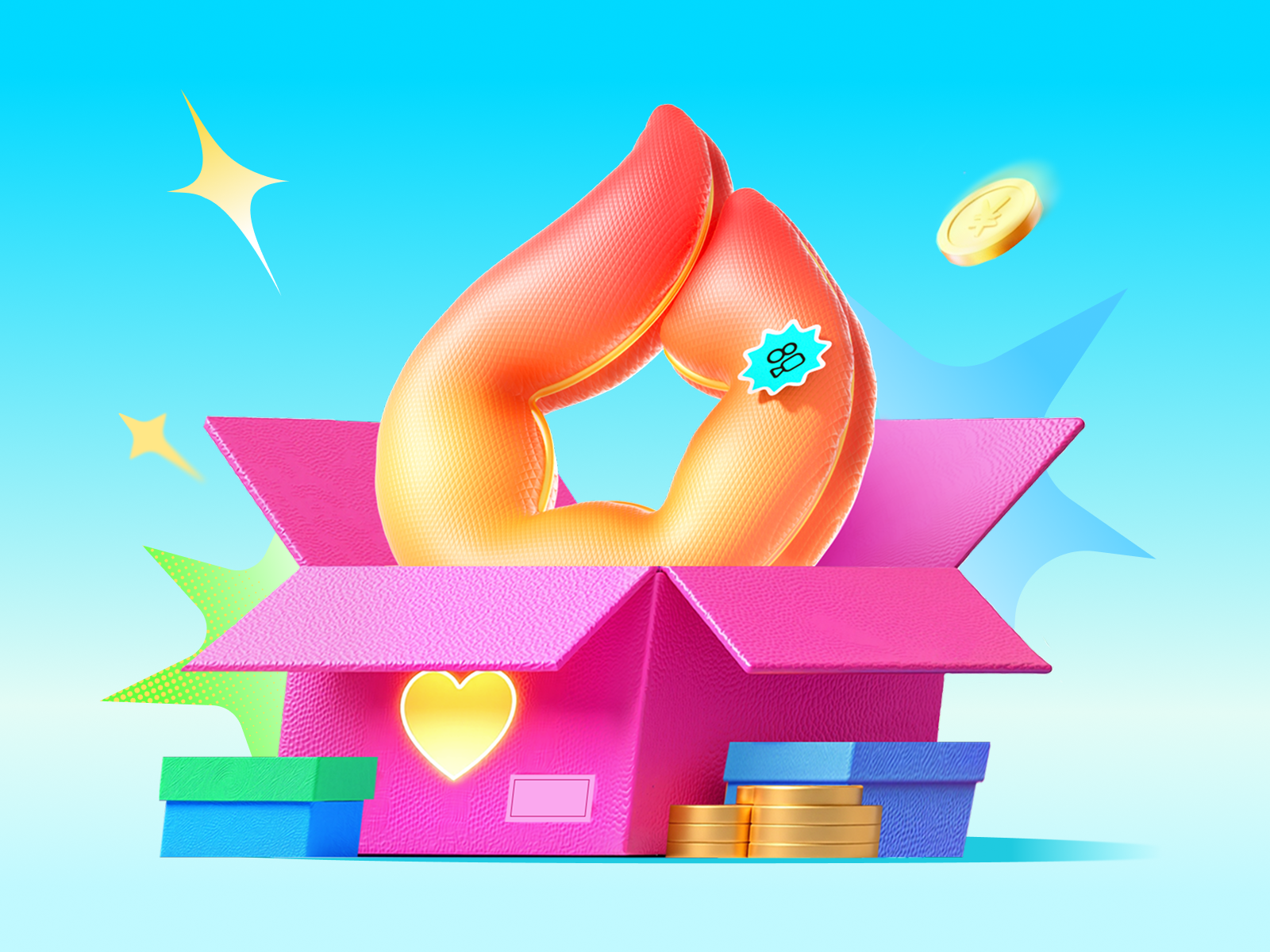 Example of gift box