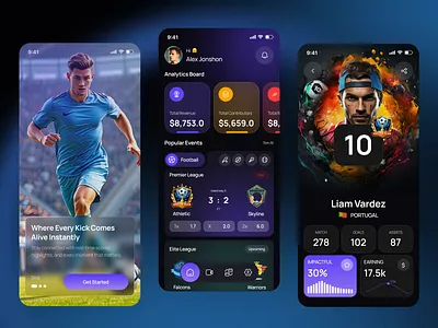 Sports App UI | Live Scores, News & Match Updates app app design betting app football app football news football ui ios live scores match updates mobile mobile app soccer app sports sports app sports streaming sports update app