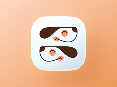 Puppies! app brand branding dog dogs figma icon illustration ios logo mac mark minimal mobile monoline pet puppy saas startup symbol