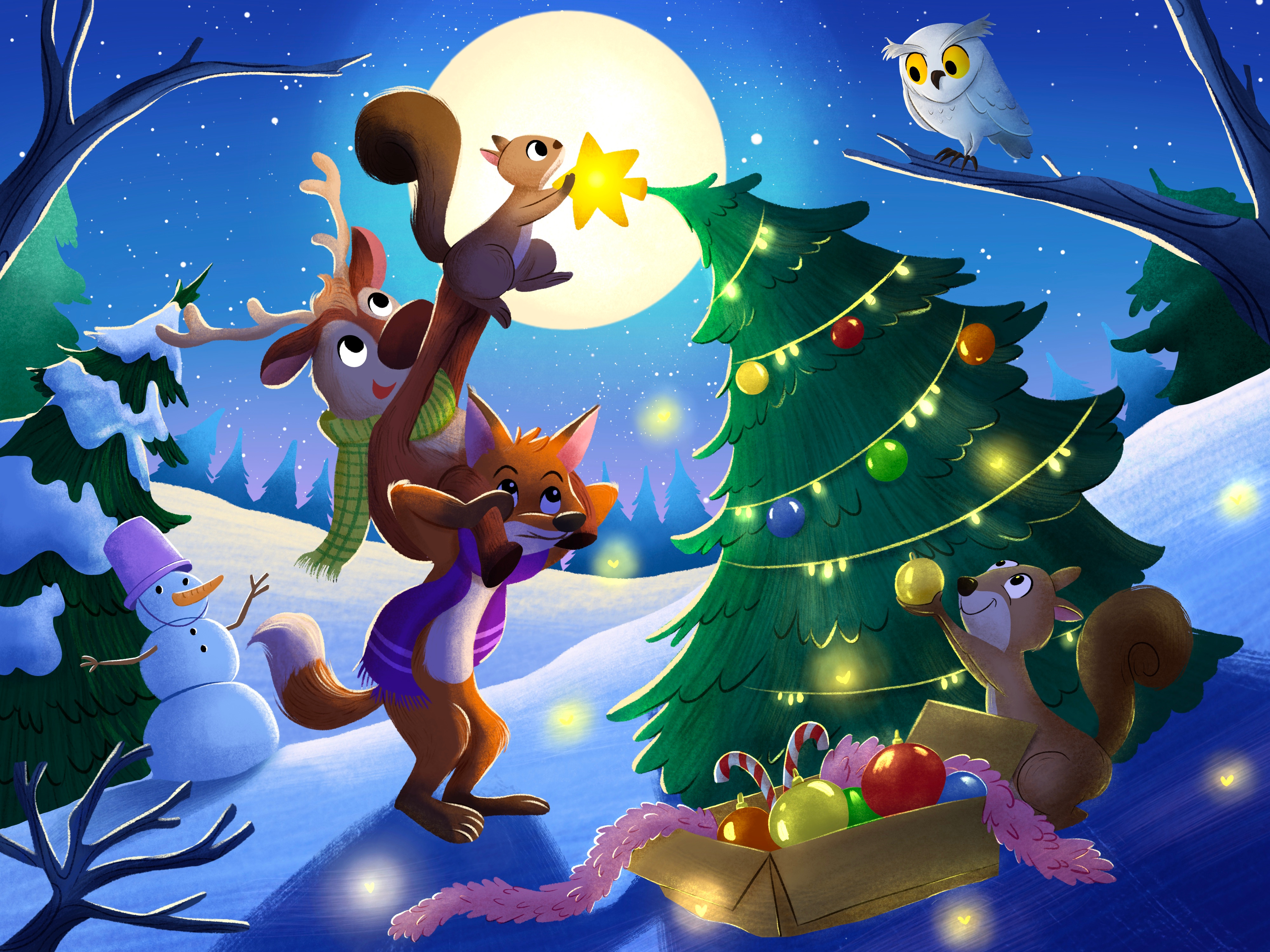 A Star of Every Hearts adventure book cartoon character design children childrens book christmas colorful cute graphic design illustration kidlit kids merry christmas procreate sketch storybook whimsical xmas