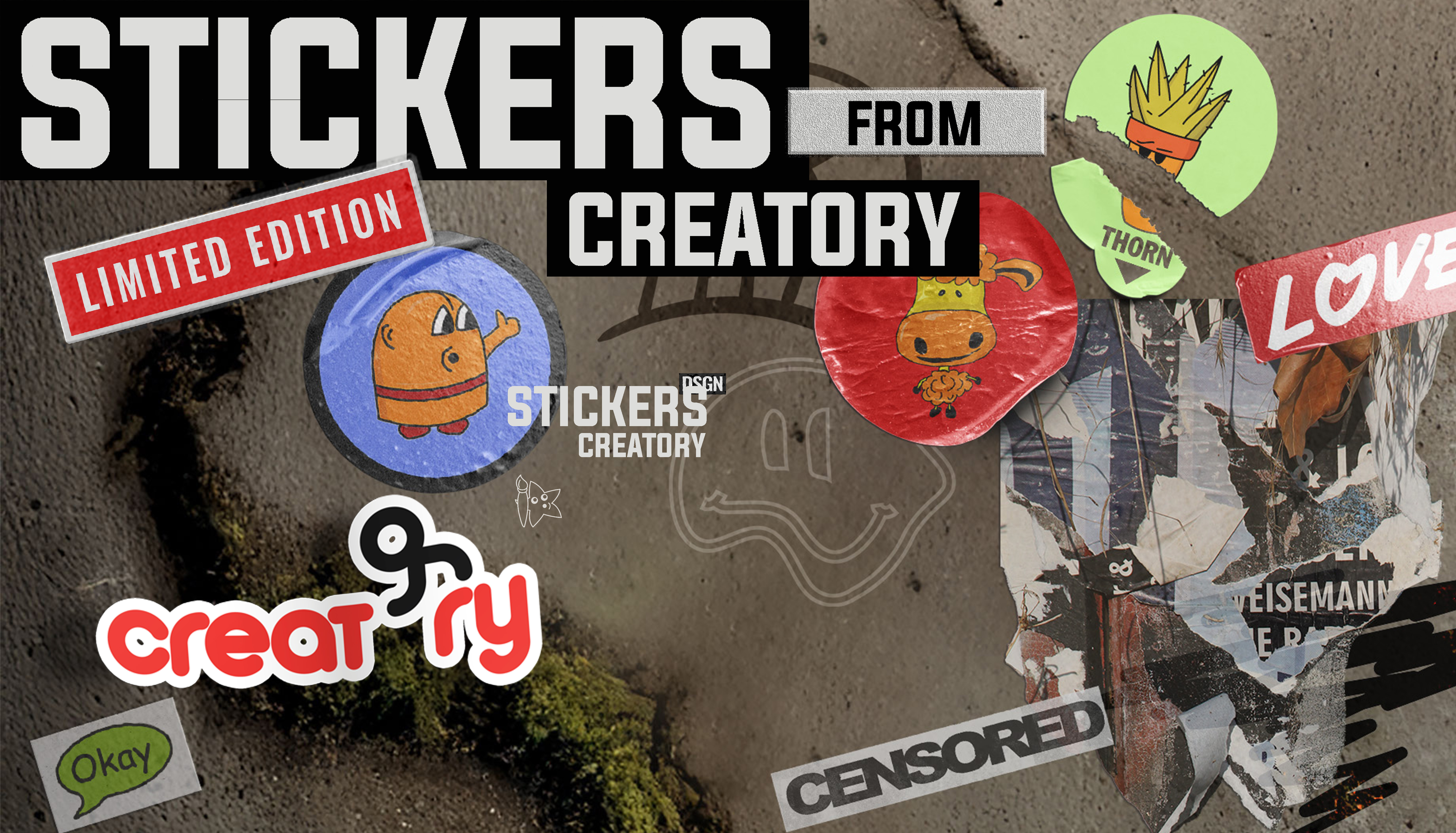 Urban Sticker Collection by Creatory brand identity branding brick construction corporate identity graphic design industrial branding industrial design logo design logofolio manufacturing minimalism mockup design typography uiux visual identity