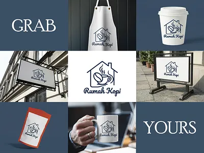 Rumah Kopi - Coffeshop Logo Concept branding cafe coffee coffee shop logo simple