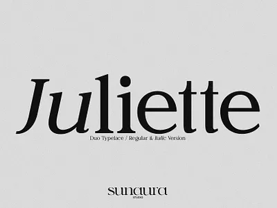 Juliette Duo Typeface aura duo elegant font fonts free italic juliette logo logotype modern moon regular sans serif studio sun type typeface typography