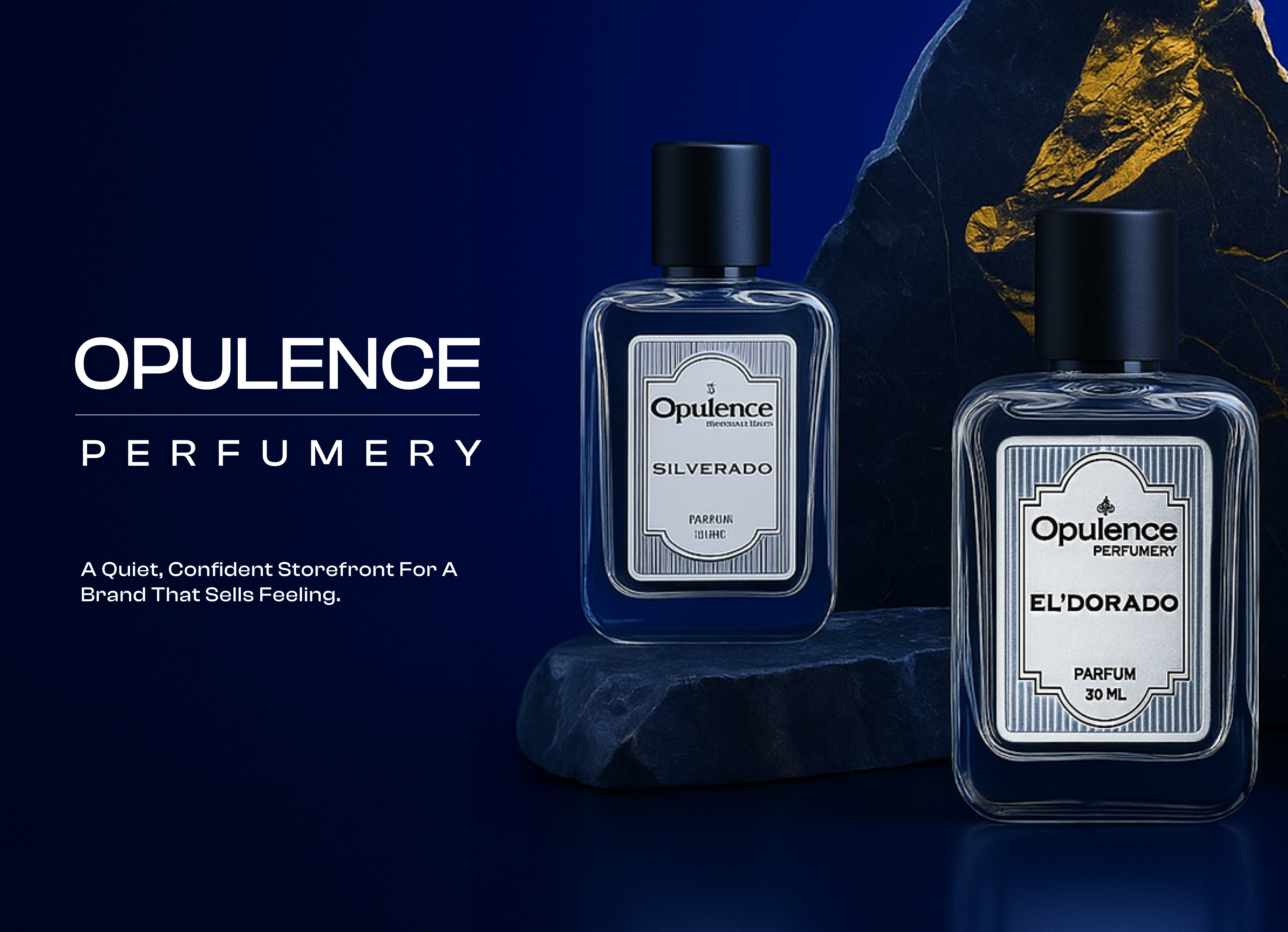 Opulence Perfumery — A Luxury Shopify Storefront branding design ecom ecommerce figma shopify shopify designer shopify developement ui ux web designer
