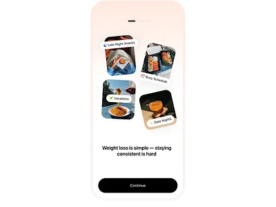 onboarding 1/4 ai app design design gradient navigation photos sunny ui