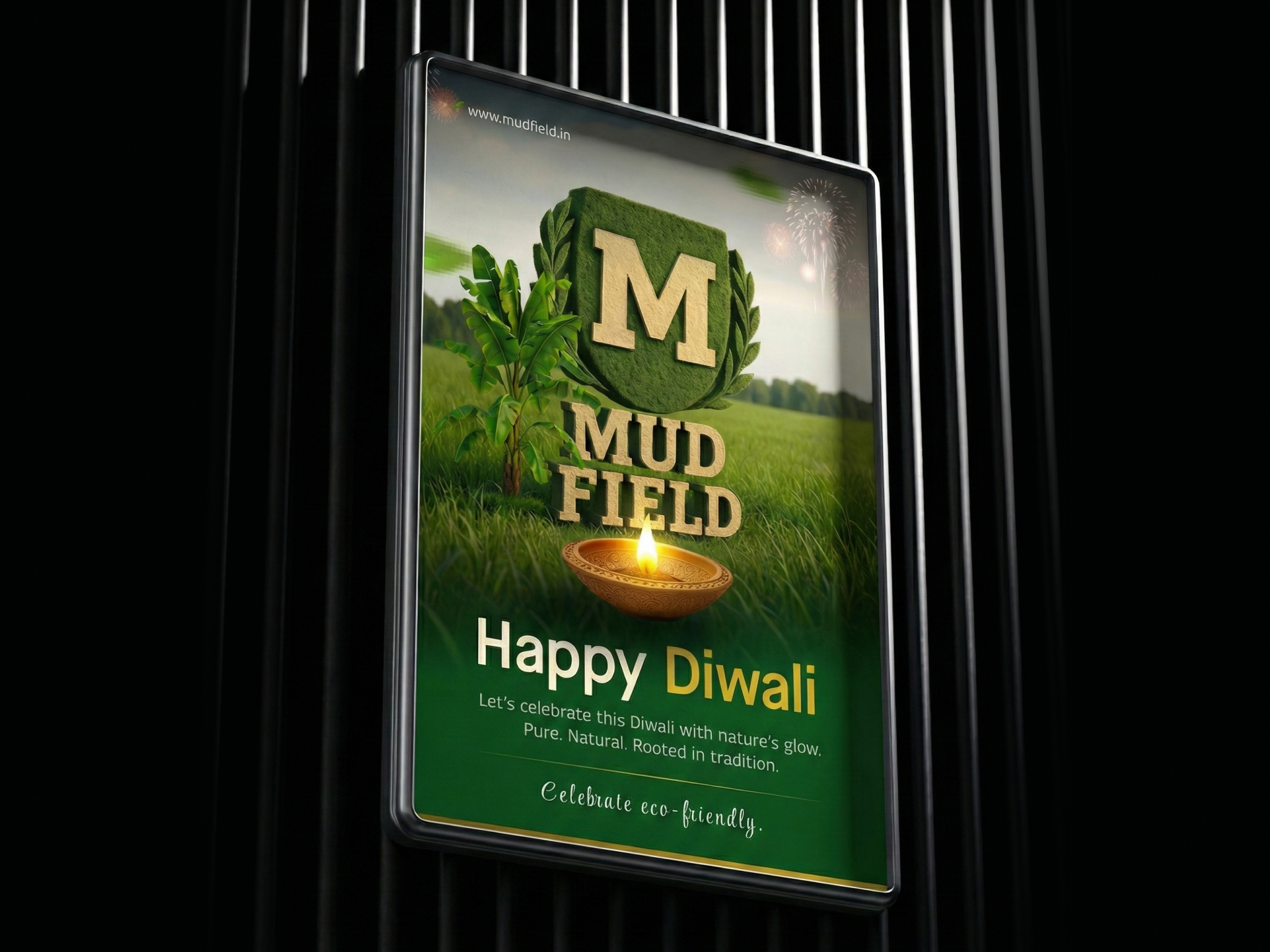 Diwali Wish Poster _ Mudfield farms design diwali graphic design instagram marketing social media poster wishes