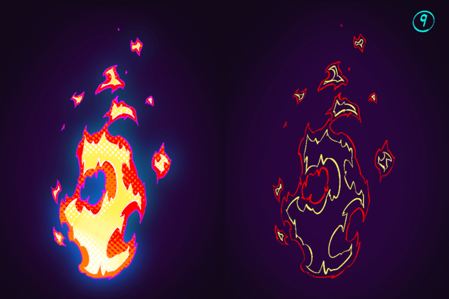 Fire III 🔥 2d 2d animation 2d fx 2d vfx animation cartoon cycle fbf fire flame frame by frame fx hand drawn loop motion motion design motion graphics vfx visual effects