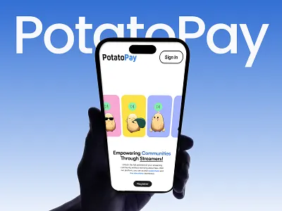 PotatoPay : Webapp + App Design and Development app design app development branding figma fintech payment node.js react react native developer ui ui designer ux designer visual system designer