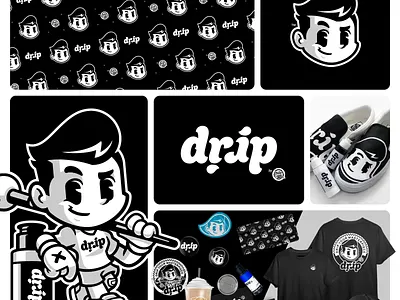 Drip - Retro Mascot Animated in Rive brand illustrations brand mascot business mascot cartoon logo character design character logo custom mascot custom mascot design illustration design illustrator interactive animation lottie mascot mascot design mascot logo retro mascot retro mascot design rive rive animation