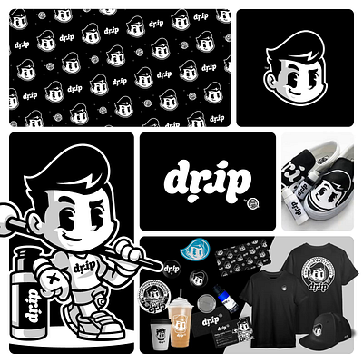 Drip - Retro Mascot Animated in Rive brand illustrations brand mascot business mascot cartoon logo character design character logo custom mascot custom mascot design illustration design illustrator interactive animation lottie mascot mascot design mascot logo retro mascot retro mascot design rive rive animation
