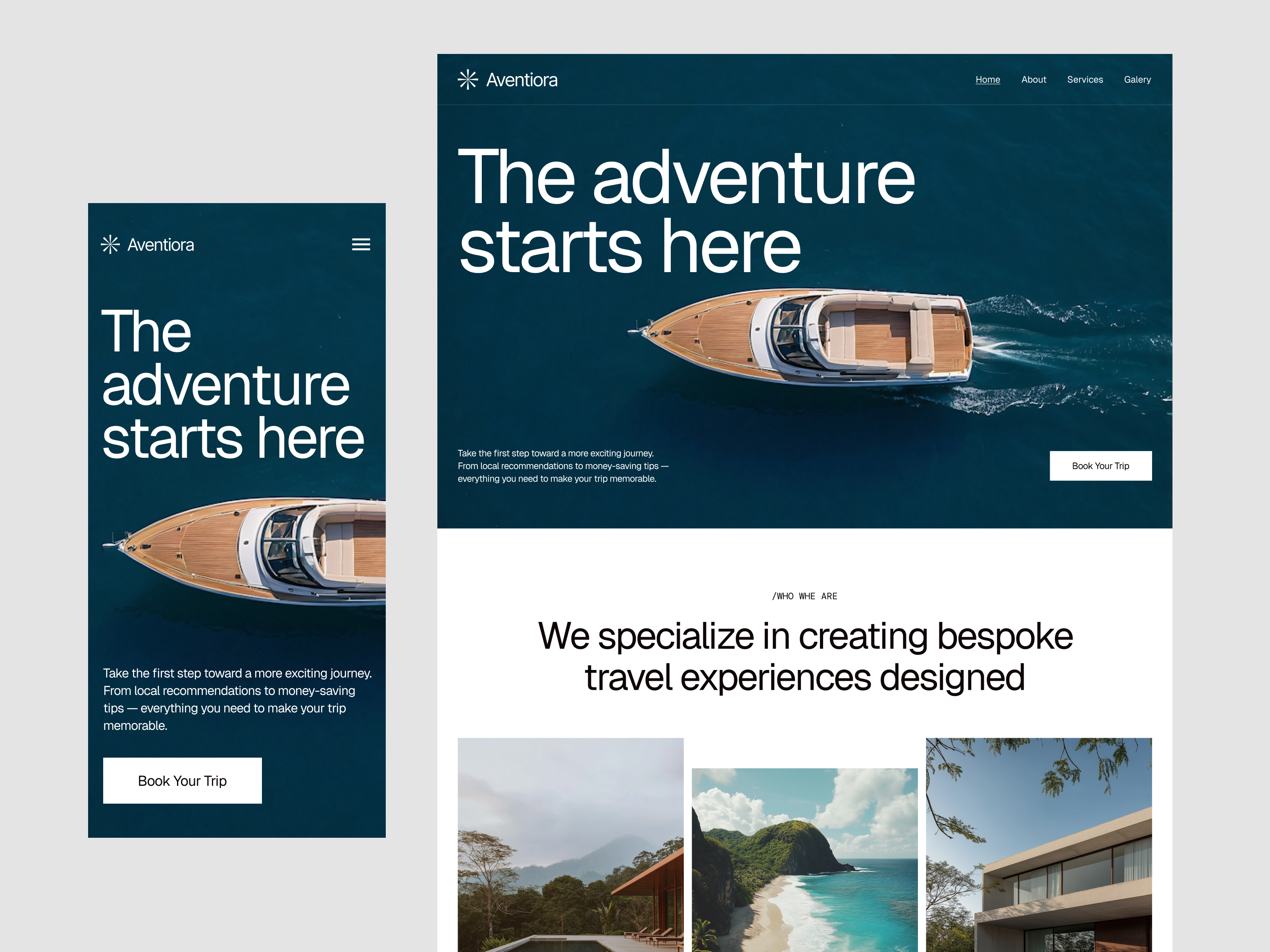 Example of Landing Page Design & Development